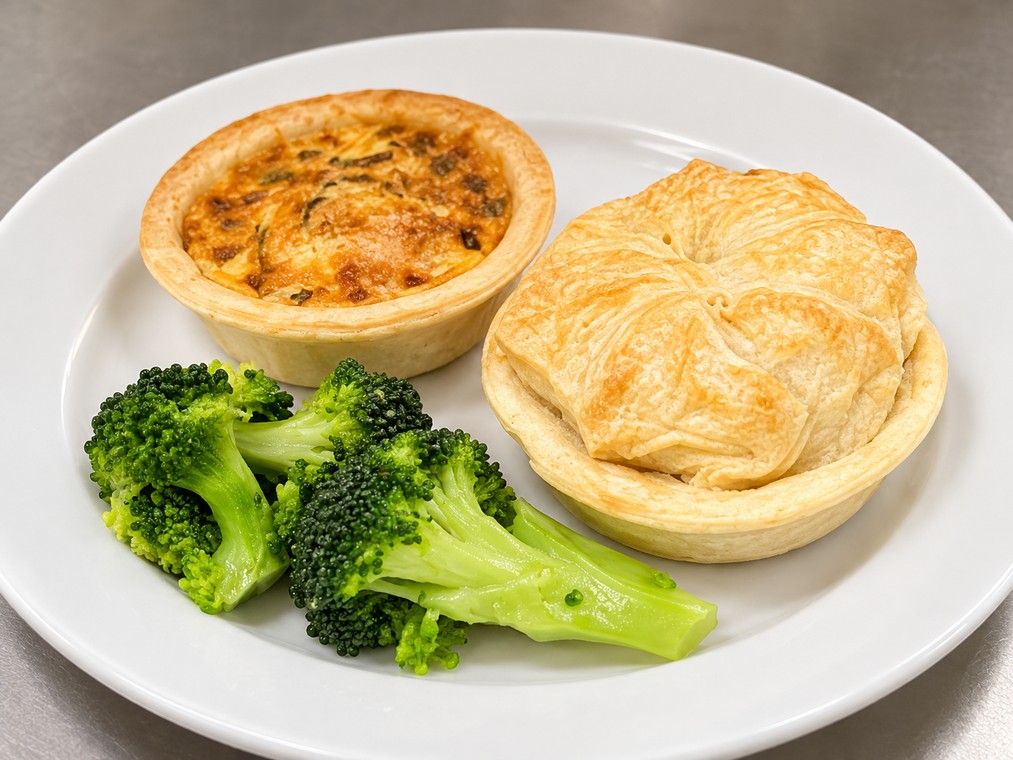 Freshly prepared meal served at Wimbledon Villa, Feilding