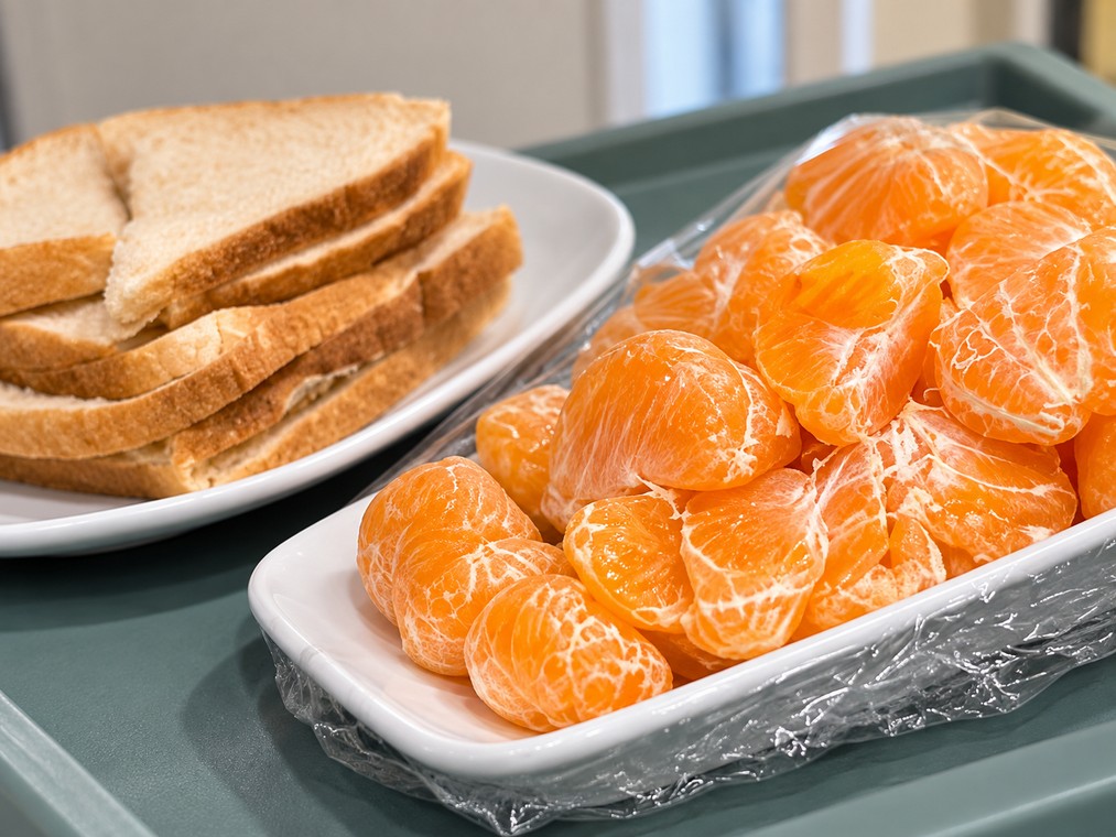 Freshly prepared meal served at Wimbledon Villa, Feilding